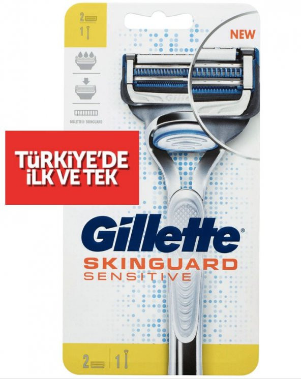 Gillette Skinguard Sensitive Makine 2 Yedekli