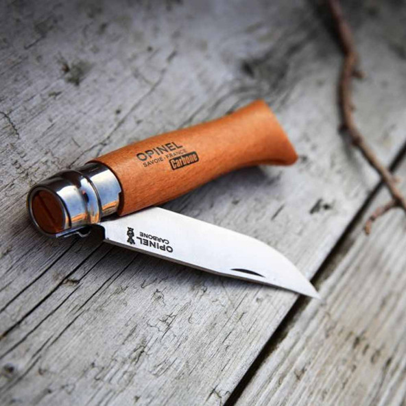 Opinel No 8 Kayın Saplı Karbon Çelik Çakı - 4