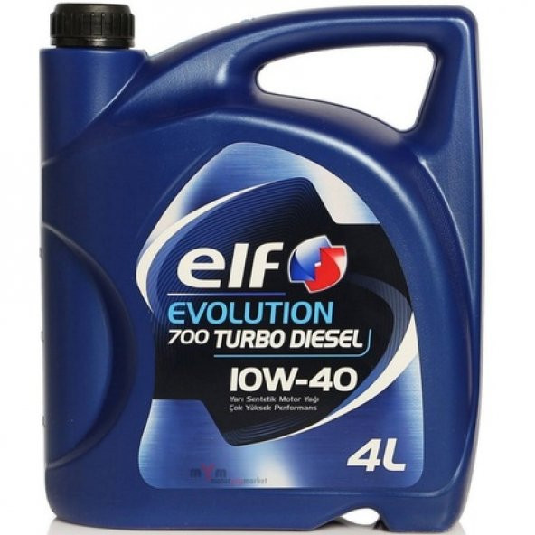 Elf Evolution 700 Turbo Diesel 10W40 4L Motor Yağı