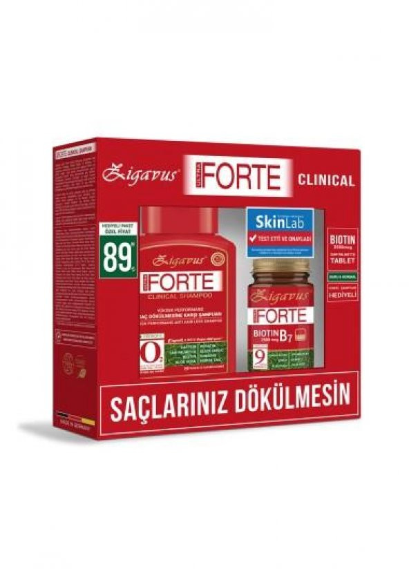 Zigavus Forte Clinical Saç Dökülmesine Karşı Avantajlı 2li Paket (Yağlı Saçlar)