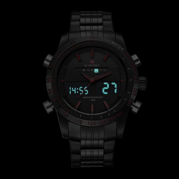 Skmei Lüks Tasarım Dual Time Çelik Erkek Kol Saati YDN117 - 3