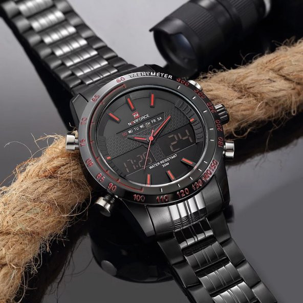 Skmei Lüks Tasarım Dual Time Çelik Erkek Kol Saati YDN117 - 4