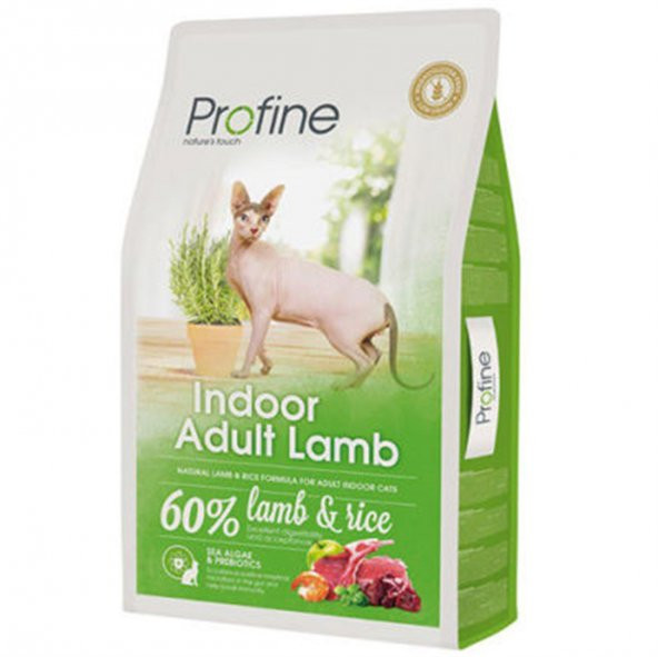 Profine Indoor Adult Lamb Kuzu Etli Evde Yaşayan Kedi Maması 10 Kg