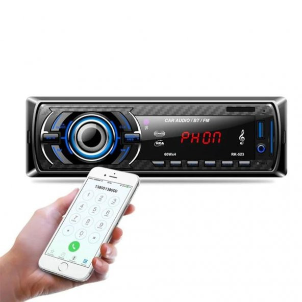 Piranha 7735 Oto Teyp Bluetooth, Aux, Usb, Sd Kart,Led Ekran ENT