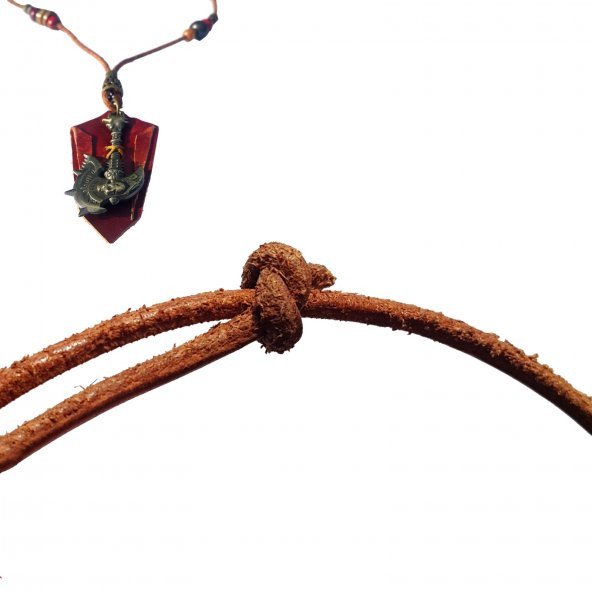 Hell Axe Unisex Deri Kolye - 2