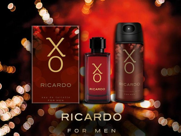 XO Ricardo Erkek Gift Set 100ml EDT+ 1205ml DEO
