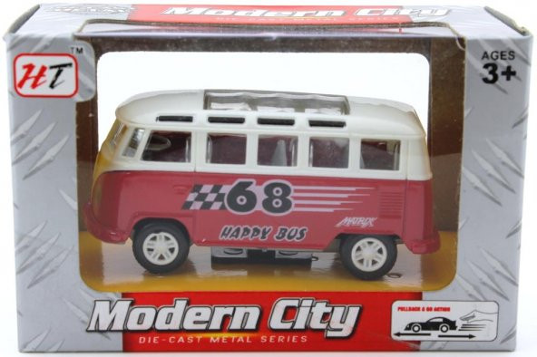 Çek Bırak Kırmızı Minibüs M8668-24