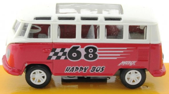 Çek Bırak Kırmızı Minibüs M8668-24 - 3