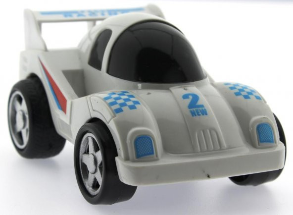 Sürtmeli Kırılmaz Beyaz Yarış Arabası F559