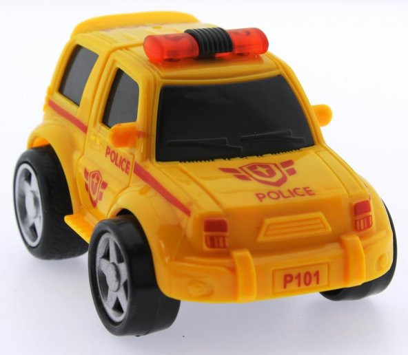 Sürtmeli Kırılmaz Sarı Polis Arabası P101