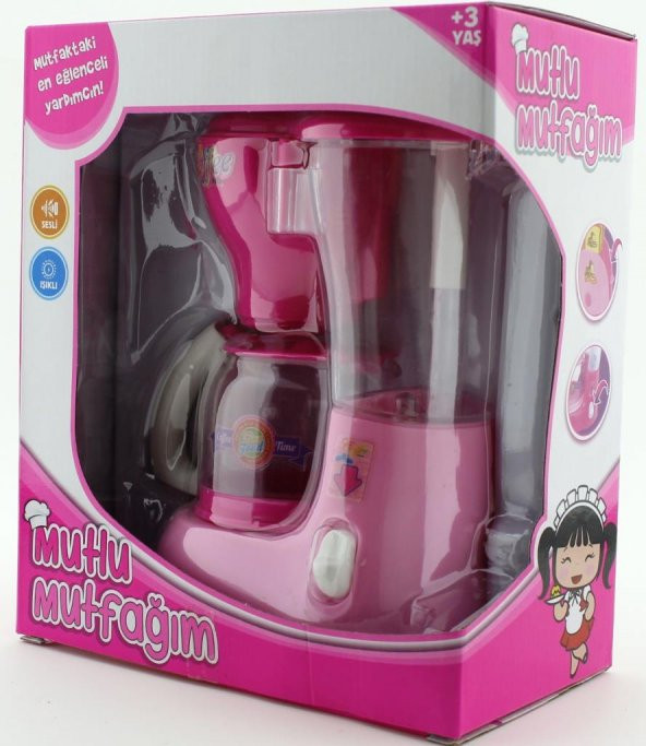 Mutlu Mutfağım Mini Kahve Makinası Koyu Pembe 0037 - 6
