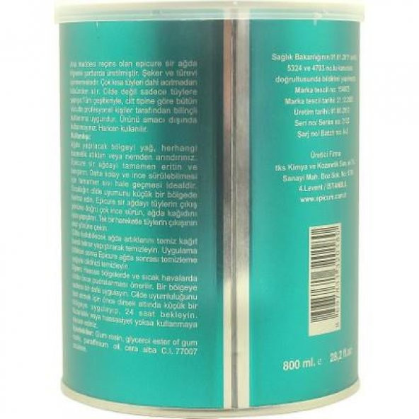 Go Konserve Ağda  800ml Azulen