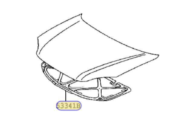 AVENSIS 03-08  KAPUT İZOLATÖRÜ - 2