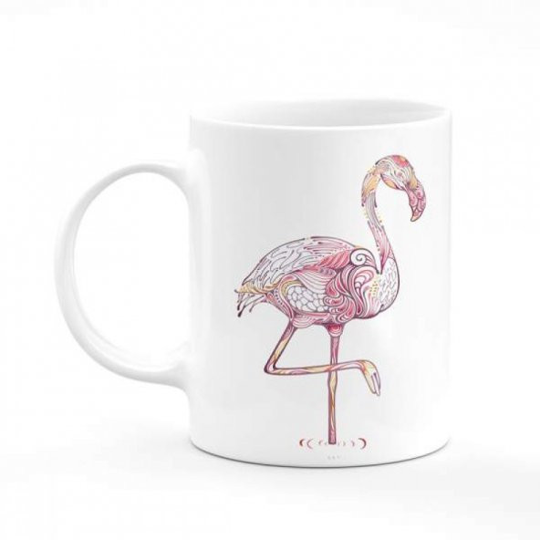 Flamingo Baskılı Kupa