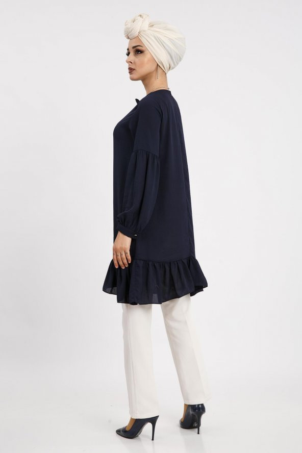 LOREEN KADIN LACİVERT TUNİK -20148 - 2