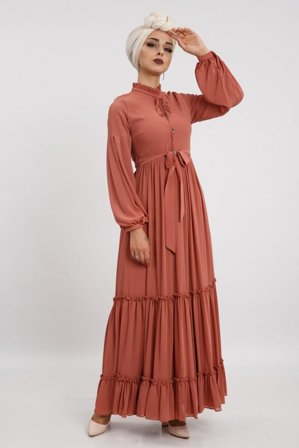 LOREEN KADIN ROSE ELBİSE -22119 - 2