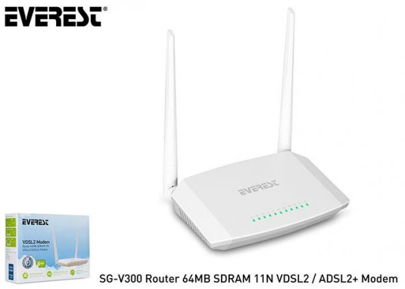 Everest Sg-V300 Router 64mb Sdram 11n Vdsl2/Adsl2+ Modem