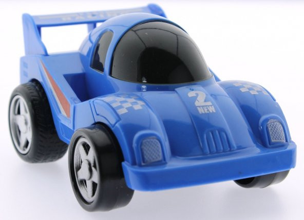 Sürtmeli Kırılmaz Mavi Yarış Arabası  F559