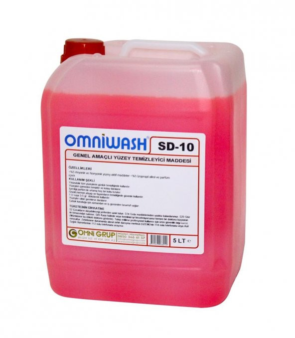Omniwash SD-10 5000ml Genel Amaçlı Yüzey Temizleyici Parfümlü