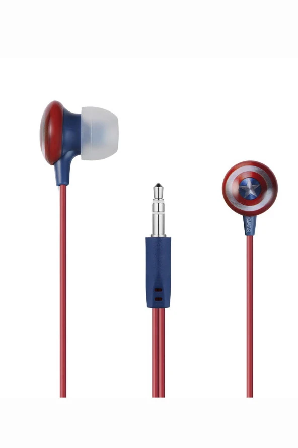 Marvel Avengers Kaptan Amerika Captain America Kulakiçi Kulaklık Çantalı Lisanslı MV-1008-CA