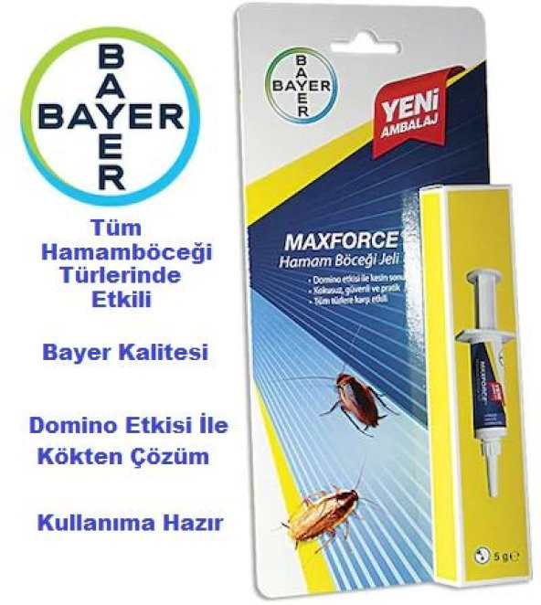 Bayer MaxForce Hamam Böceği Jeli 5 gr
