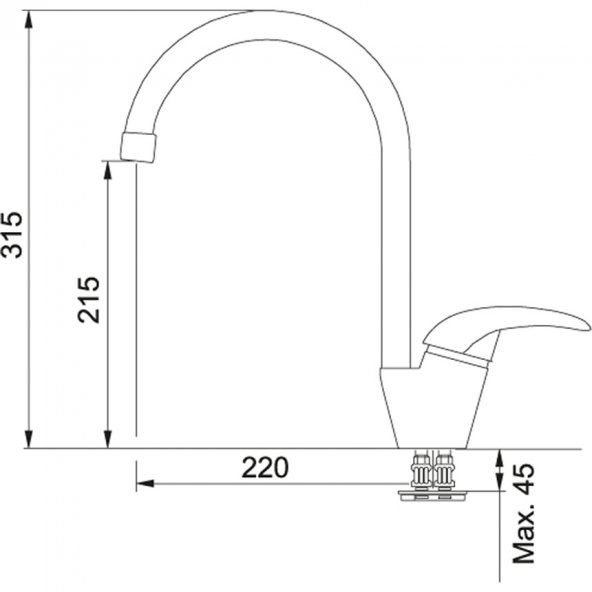 Franke Platino Spiralsiz Granit Avena Armatür - 2