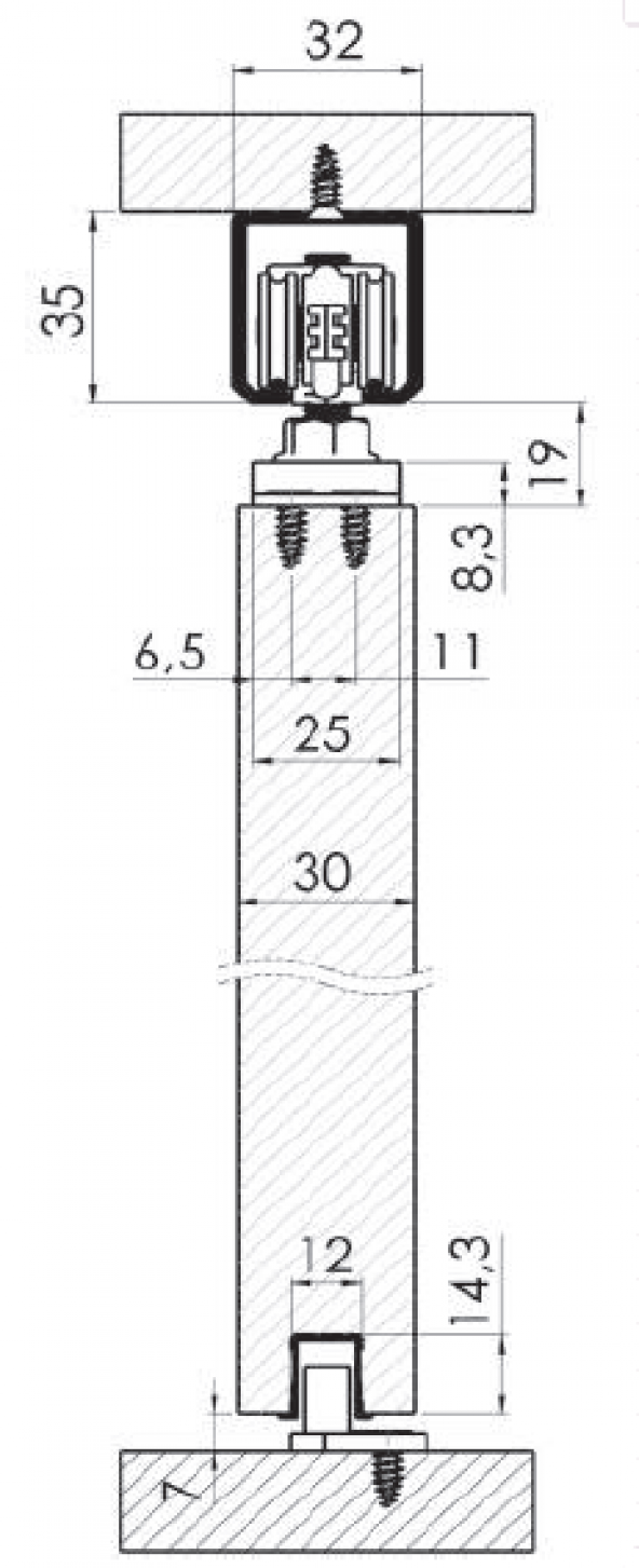 Mepa Sks 100 Sürgülü Kapı Mekanizması - Resim 4
