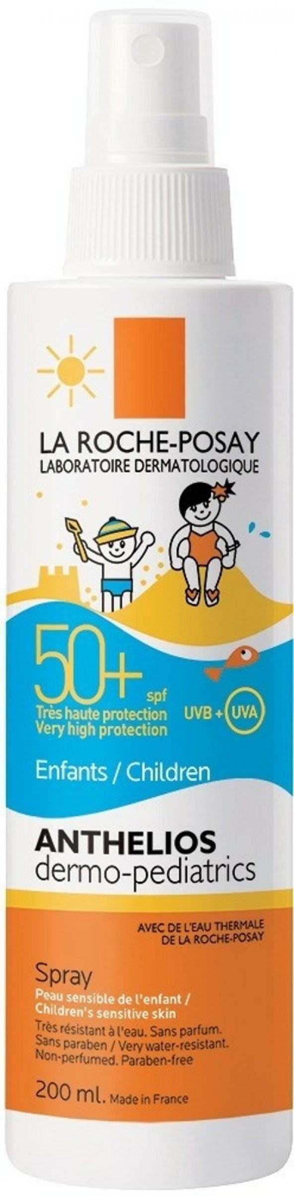 La Roche Posay Anthelios Dermo Kids SPF 50+ Sprey 200 ml - Çocuklar için Güneş Koruyucu Sprey