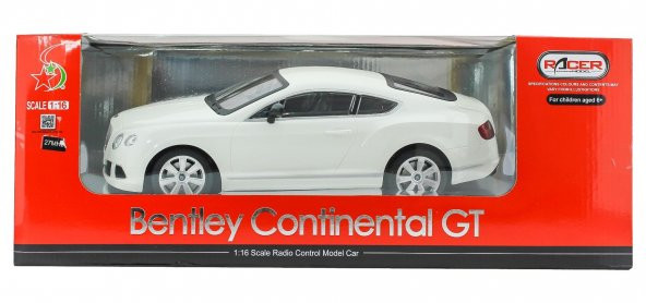 U.K.  Şarjlı Beyaz Bentley Continental Gt 980