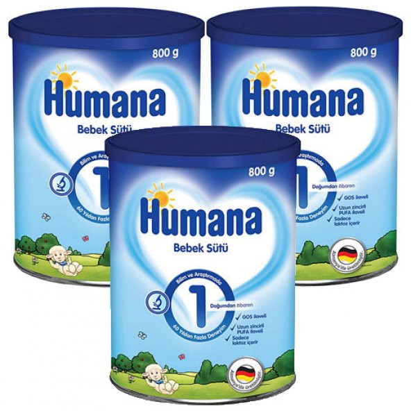 Humana 1 Bebek Sütü 800 Gr 3 Adet - 2
