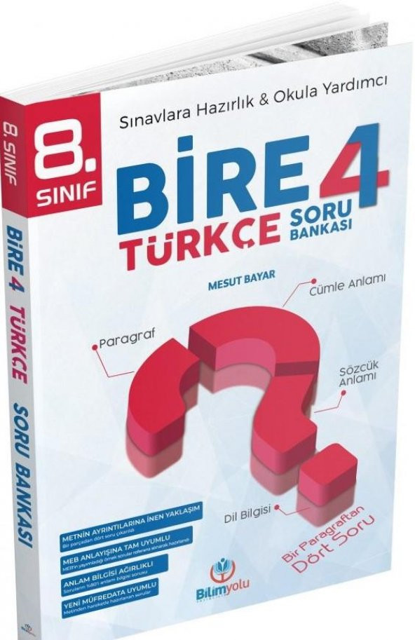 8. Sınıf Bire 4 Türkçe Soru Bankası Bilimyolu Yayıncılık