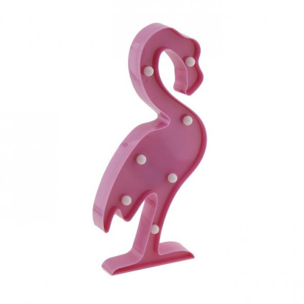 30cm Led Işıklı Plastik Flamingo Gece Lambası - 4
