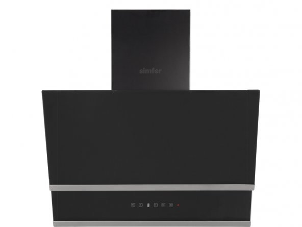 Simfer 8658 SM Siyah Duvar Tipi Davlumbaz