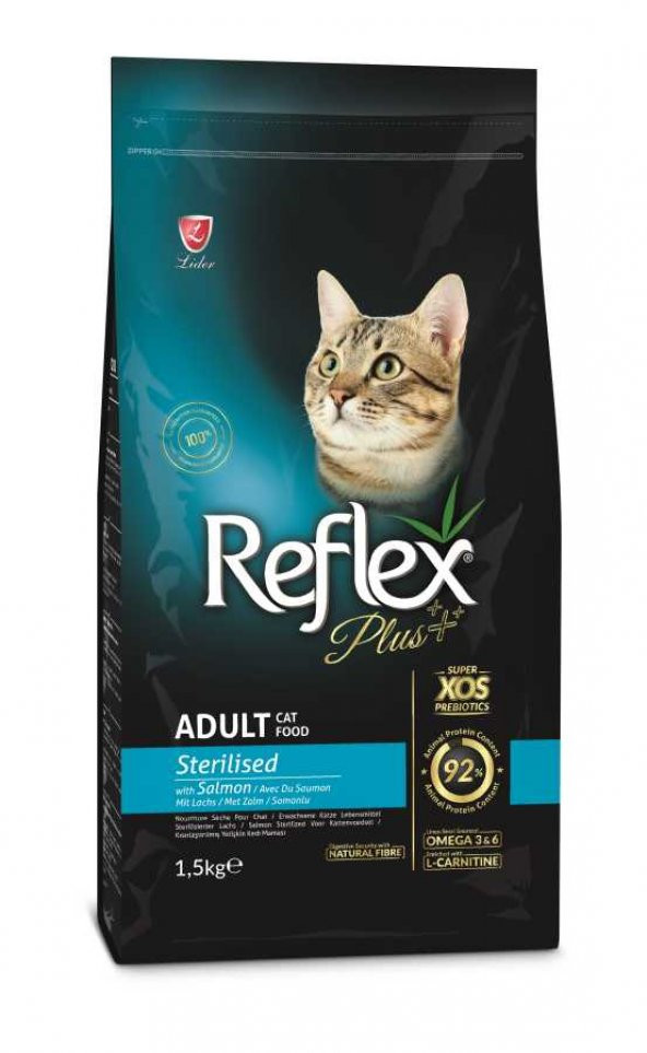 Reflex Plus Sterilised Somonlu Kısırlaştırılmış Kedi Maması 1,5 Kg