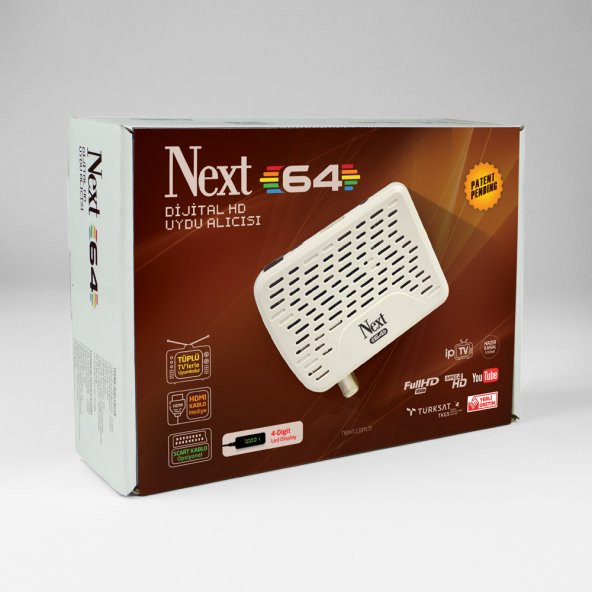 Next 64 Çanaklı Çanaksız MPEG4 HD Uydu Alıcısı