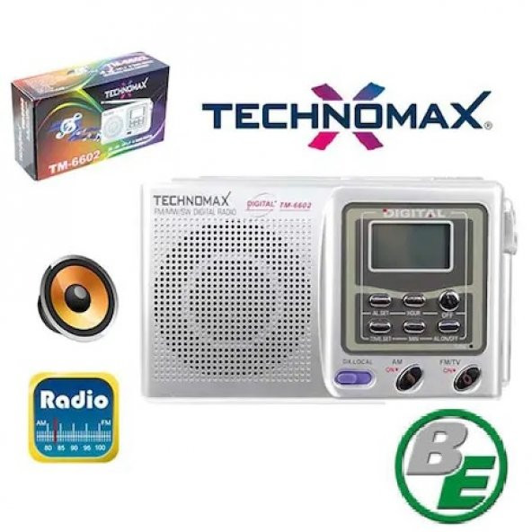 TECHNOMAX TM-6602 RADYO-DIGITAL KILIFLI