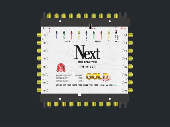 Next Multiswitch YE-10/16 Sonlu Gold Plus