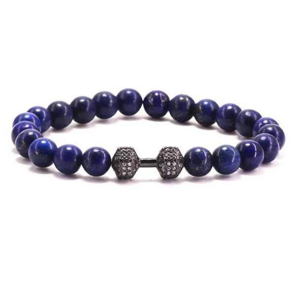 Doğal Taş Lapis Lazuli Bileklik ’Potent Black’
