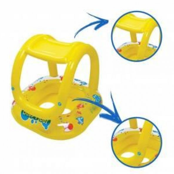Jilong Gölgelikli Bebek Botu Can Simidi Baby Float Oturaklı 66x66