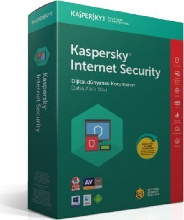 Kaspersky Internet Security  2020 4 Cihaz 1 Yıl Türkçe - Kutu Teslimat