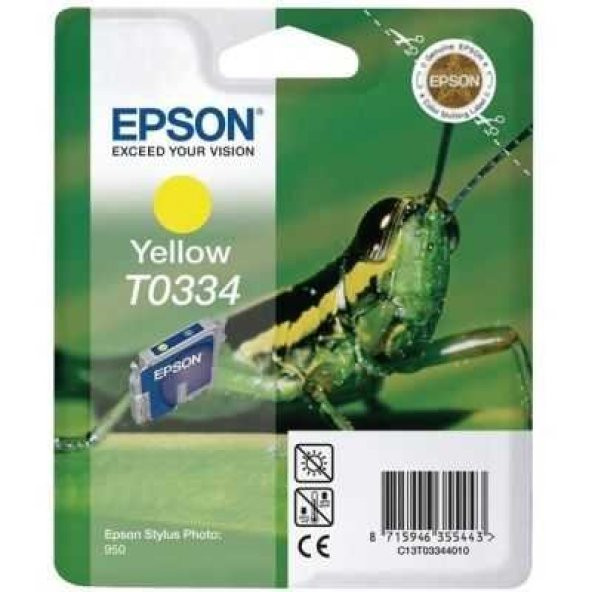 Epson T0334 Orjinal Sarı Kartuş C13T03344020