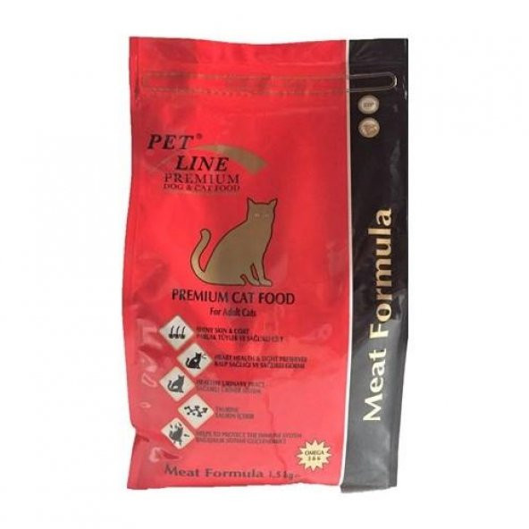 Petline Cat Premium Kedi Maması Meat Selection 1,5 kg Mini Bag
