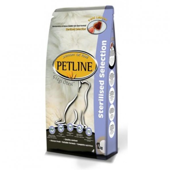 Petline Sterilised Kısırlaştırılmış Kedi Maması 12 Kg + 3 Kg