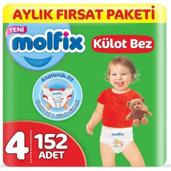 Molfix Külot Bez 4 Beden Maxi 9-14Kg 76 x 2:152 Adet