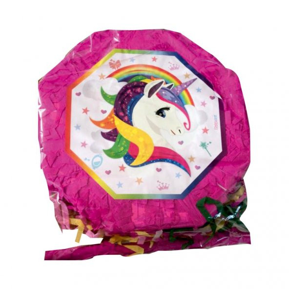 Unicorn Pinyata Çubuklu Doğum Günü ve Parti Oyunu