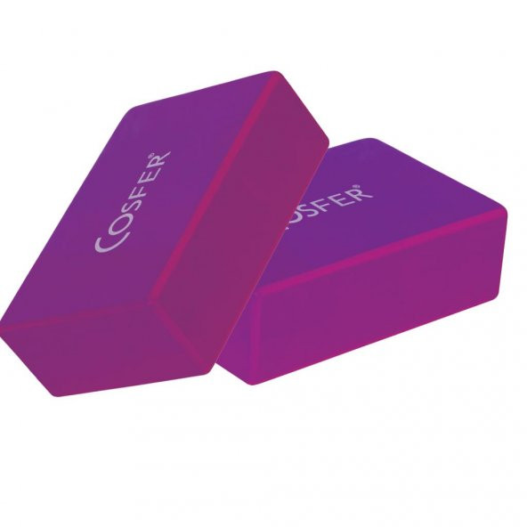 Cosfer CSF57MR Yoga Block - Mor - 2