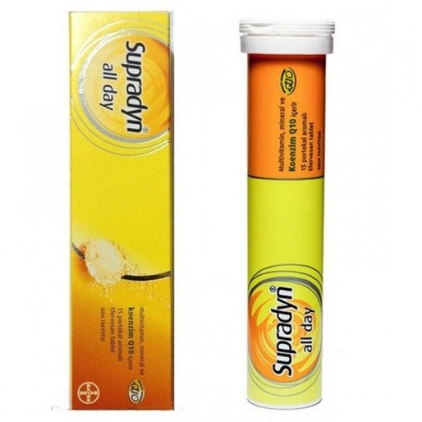 Supradyn All Day Multivitamin Mineral Ve Koenzim Q10 15 Tablet