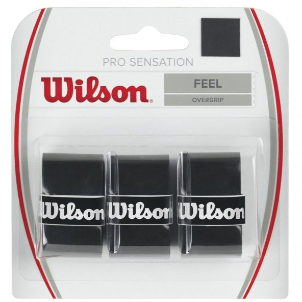 Wilson Overgrip Pro Sensation 3lü Siyah Grip (WRZ4010BK)