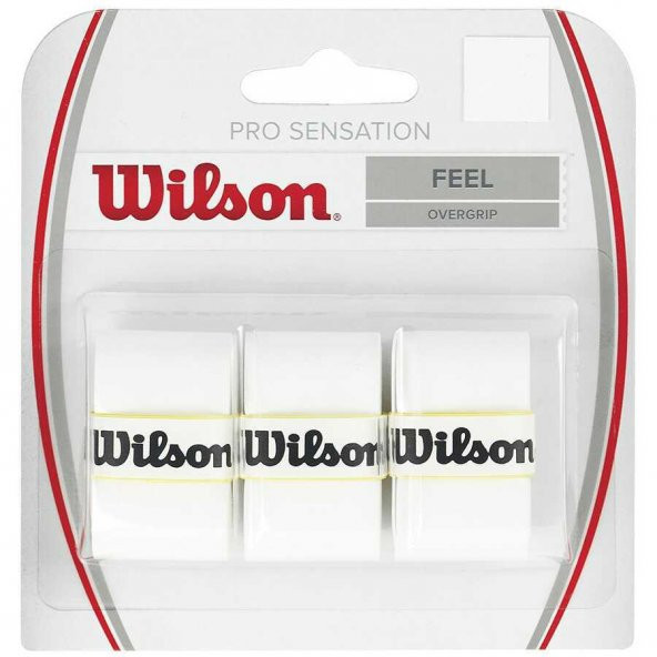 WIilson Overgrip Pro Sensation 3lü Beyaz Grip (WRZ4010WH)