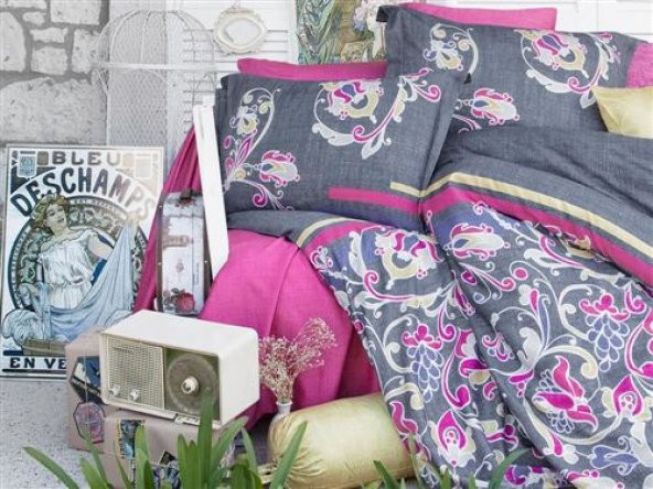 Clasy Ringa Saten v1 Çift Kişilik Nevresim Takımı ürün görseli